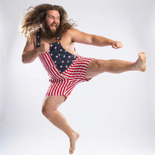 American Flag Overalls