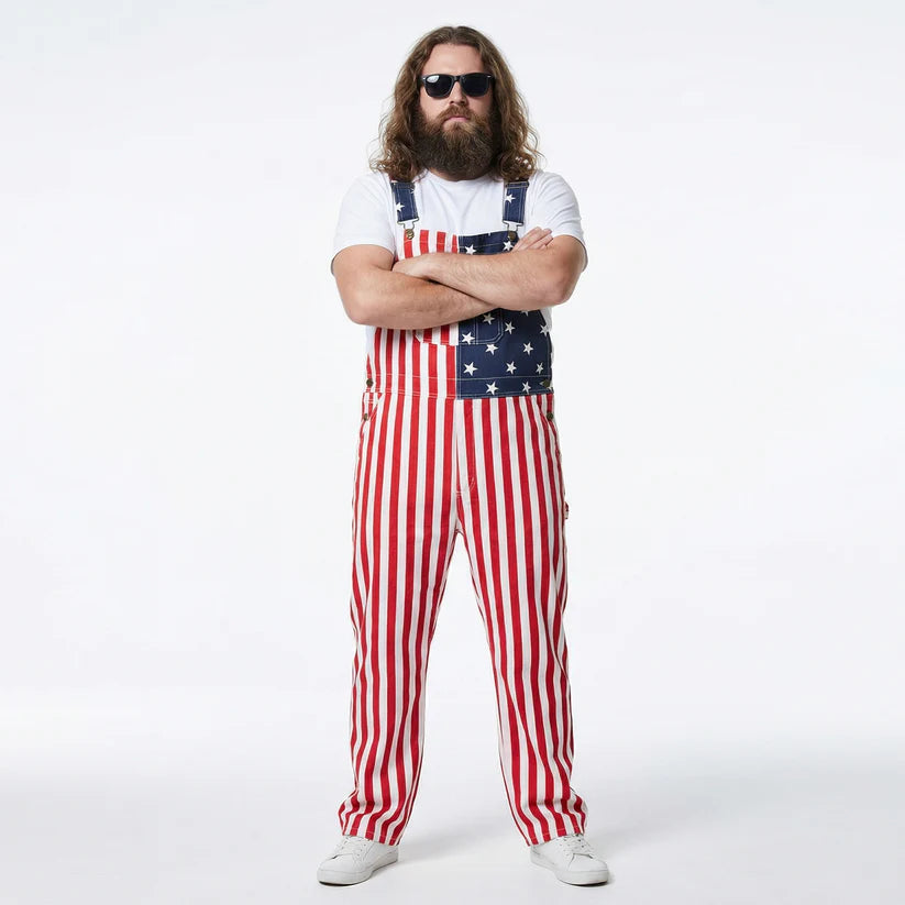 American Flag Overalls