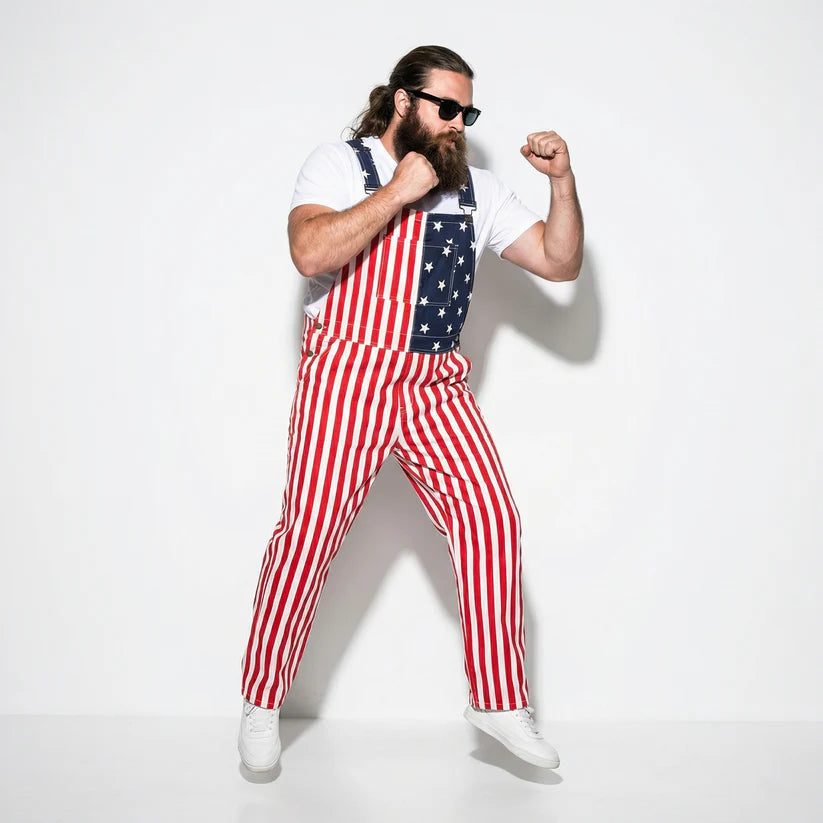 American Flag Overalls